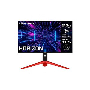 Monitor Gamer Curvo 27 Full HD RGB 240Hz 1ms - HZ27VA240BK Preto com Freesync