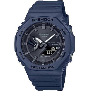 Relógio Casio G-Shock Ga-B2100-2Adr Masculino Analógico/Digital - Azul Vibrante
