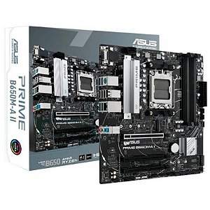 Placa Mãe Asus B650M-A Prime II AM5 DDR5 com Saídas DP, VGA e HDMI