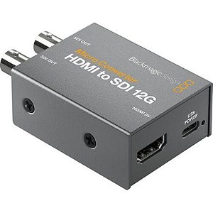 Conversor Micro Hdmi Para Sdi 12G Blackmagic Design - Modelo Convcmic/Hs12G/Wpsu