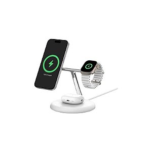 Carregador Sem Fio 3 em 1 Belkin WIZ023VF - Branco
