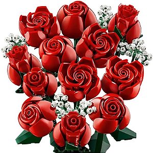 Lego Coleção Botânica - Buquê de Rosas (10328) com 822 Peças
