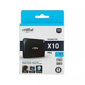 SSD Externo HD 1TB Crucial X10 Pro CT1000X10PROSSD9 2100MB/s GEN2X2