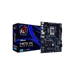Placa Mãe Asrock H670 PG Riptide LGA 1700 com Suporte DDR4