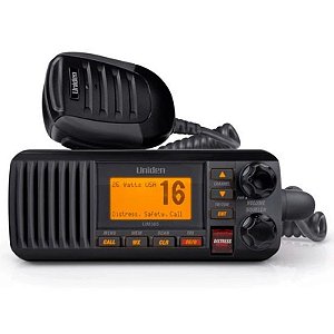 Rádio Marinho VHF Uniden PX UM385 - Preto, Alta Performance e Confiabilidade
