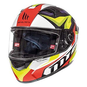 Capacete Mt Helmets Kre Lookout G4 Fechado Tamanho Xl Gloss Fluor Amarelo