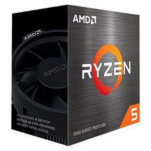 Processador AMD Ryzen 5 5600X 3.7GHz (Turbo até 4.6GHz) - Socket AM4, 35MB Cache, Box