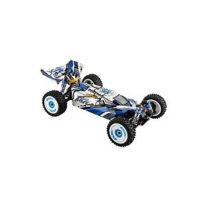 Carrinho Wltoys 1/12 Força de Corrida 75KM 4WD 124017 - Azul