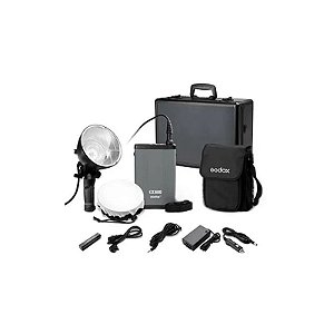 Kit de Estúdio Portátil Profissional FlashKit Ex600