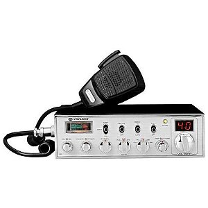 Radio PX Voyager VR-3900 - Receptor 240 Canais AM/FM/SSB/CW - Prata e Preto