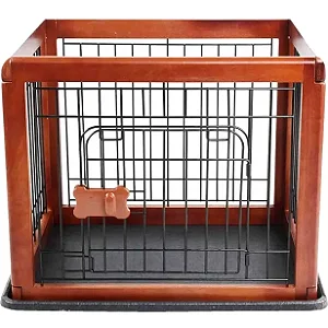 Gaiola para Animais de Estimação em Madeira - Tamanho 60 X 50 X 50cm - Pawise Dog Playen 12545