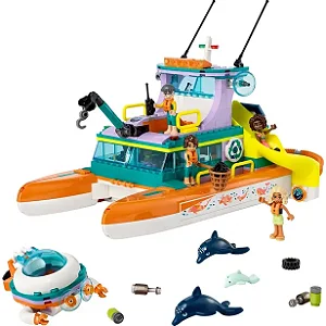 Lancha de Resgate Marítimo LEGO Friends 41734 | 717 Peças