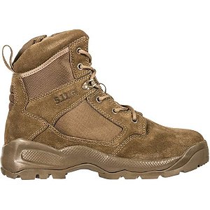 Bota Tática 5.11 Atac 2.0 6 Com Zíper Lateral Cor Desert Coyote Escuro 12395