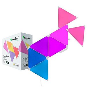 Conjunto de Luminárias Nanoleaf Forma Triangular - 7 Peças SMK NL47-7017TW