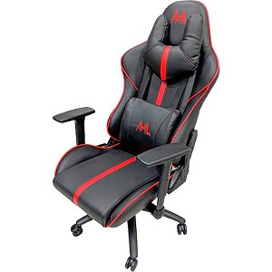 Cadeira Gamer Reclinável Mtek Mk02 - Preto E Vermelho