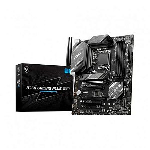 Placa Mãe MSI B760 Gaming Plus Wi-Fi LGA 1700 DDR5 com Suporte M.2 e HDMI