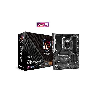Placa-Mãe Asrock B650 Pg Lightning Ddr5 Hdmi/Usb-C Am5