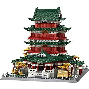 Pavilhão Arquitetônico do Príncipe Teng Wange - Blocos de Construção 7212 (2798 Peças)