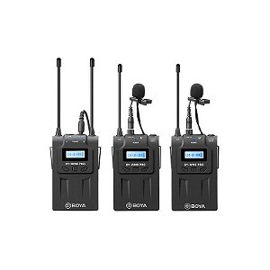Microfone Wireless Boya By-Wm8 Pro K2 (2 Transmissores + 1 Receptor) - Preto
