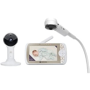 Monitor Eletrônico de Bebê Motorola Nursery Connect VM65X com Wi-Fi e Tela de 5
