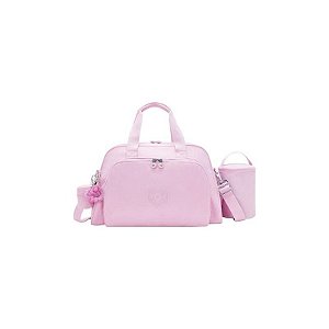 Bolsa Infantil Kipling Camama na Cor Rosa Florescente
