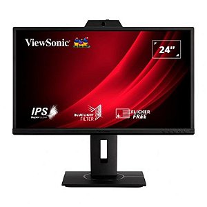 Monitor 24 Viewsonic VG2440V FHD com Câmera e USB - Preto