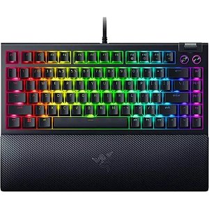 Teclado Gamer Razer BlackWidow V4 75% com Fio - Switch Laranja Inglês RZ03-05000200-R3U1