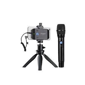 Microfone sem Fio Comica CVM-WS50H para Celular com Controle Remoto