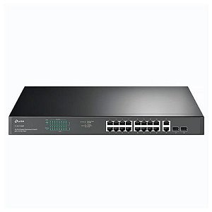 Switch Gigabit TP-Link TL-SG1428PE - 28 Portas, 24 POE + 2 SFP, 1000 Mbps - Cinza