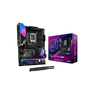 Placa Mãe Asrock Z890 Lightning Wi-Fi, 4 Slots DDR5, Soquete LGA 1851, Chipset Intel Z890 ATX
