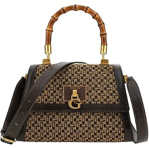 Bolsa Feminina Guess Jk787521 Marrom Com Logo