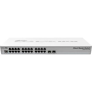 Switch Hub Mikrotik RouterBoard Smart 24 Portas CRS326-24G-2S+RM Profissional