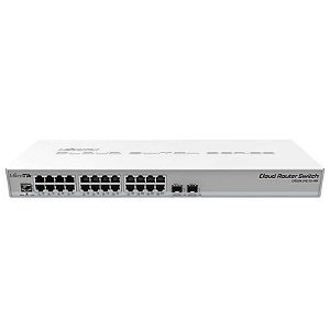 Roteador Mikrotik Routerboard CRS326-24G-2S+RM L5 - Branco Profissional