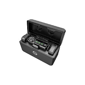 Microfone Sem Fio Hollyland Lark Max Duo com 2 Lavalier - Preto