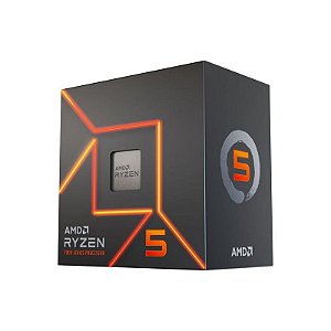 Processador AMD Ryzen 5 7600 AM5 - 6 Núcleos, 12 Threads, 3.8GHz Turbo até 5.1GHz