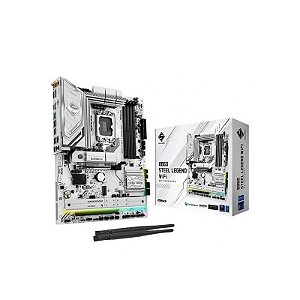 Placa Mãe Asrock B860 Steel Legend Wi-Fi, DDR5, Soquete 1851, M.2