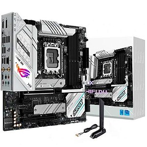 Placa Mãe Asus ROG Strix B760-G Gaming - Intel LGA 1700, Wi-Fi, DDR5, Micro-ATX