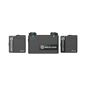 Microfone Sem Fio Hollyland Lark 150 Duo - Kit Com Transmissor e Receptor