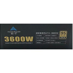 Fonte Fonte de Alimentação 3600W Nak Plus 95 Gold Bivolt 15A