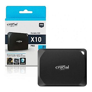 SSD Externo HD 2TB Crucial X10 Pro CT2000X10PROSSD9 2100MB/s GEN2X2 - Alto Desempenho