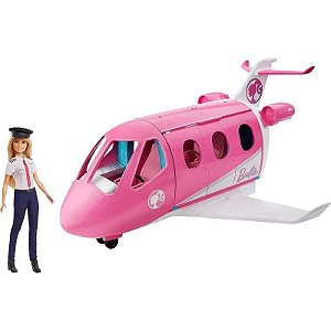 Boneca Barbie Viagem de Aventura - Jatinho Mattel GJB33