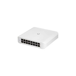Switch Gerenciável Ubiquiti USW-LITE-16-PoE com 16 Portas - Preto