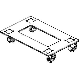 Suporte para Equipamentos de Áudio com Rodas PL-Event 218S