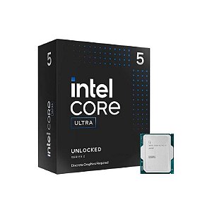 Processador Intel Core Ultra 5 245KF Socket LGA 1851 14 Core 14 Threads 4.2GHZ e 5.2GHZ Turbo Cache 24MB