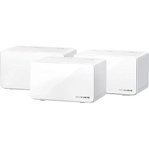 Roteador Mesh Mercusys Halo H90X AX6000 - Kit com 3 Unidades Wireless