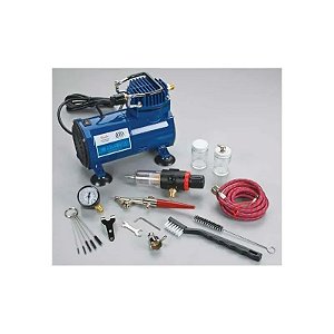 Modelismo Air Pincel Paasche Aerógrafo Compressor Hset H100D
