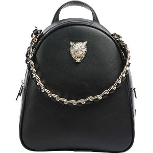 Mochila Feminina Philipp Plein Sport - Modelo 2110162 293 - Preto Elegante