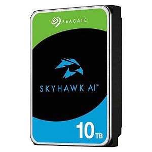 HD Seagate Skyhawk Ai de 10TB para Vigilância - SATA 3, 7200RPM, 3.5 - ST10000VE001