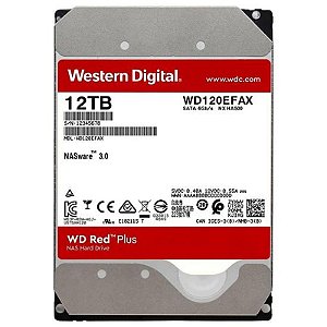 Disco Rígido Western Digital 12TB WD Red Plus NAS 3.5 SATA 7200RPM - WD120EFBX