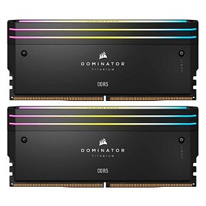 Memória RAM Corsair Dominator Titanium RGB 48GB (2x24GB) DDR5 7000MHz - CMP48GX5M2B7000C36